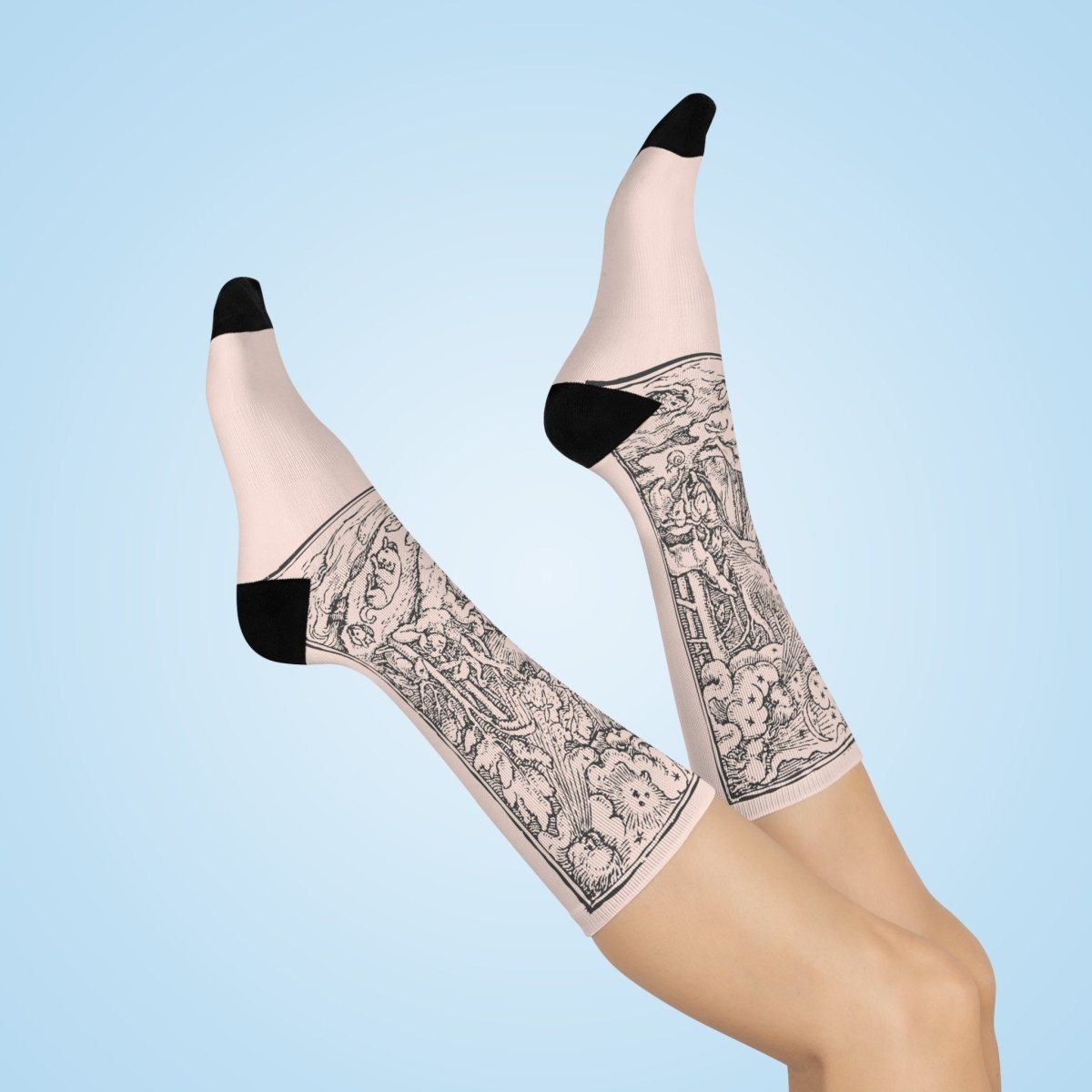 Eve Arrives Gothic Genesis Story Cushioned Crew Socks