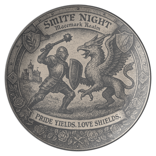 Family Fight Rule Gift Smite Night Forgiveness Apology Plate, 1 or Sets of 2, 4, Macemark Storybook Future of Love