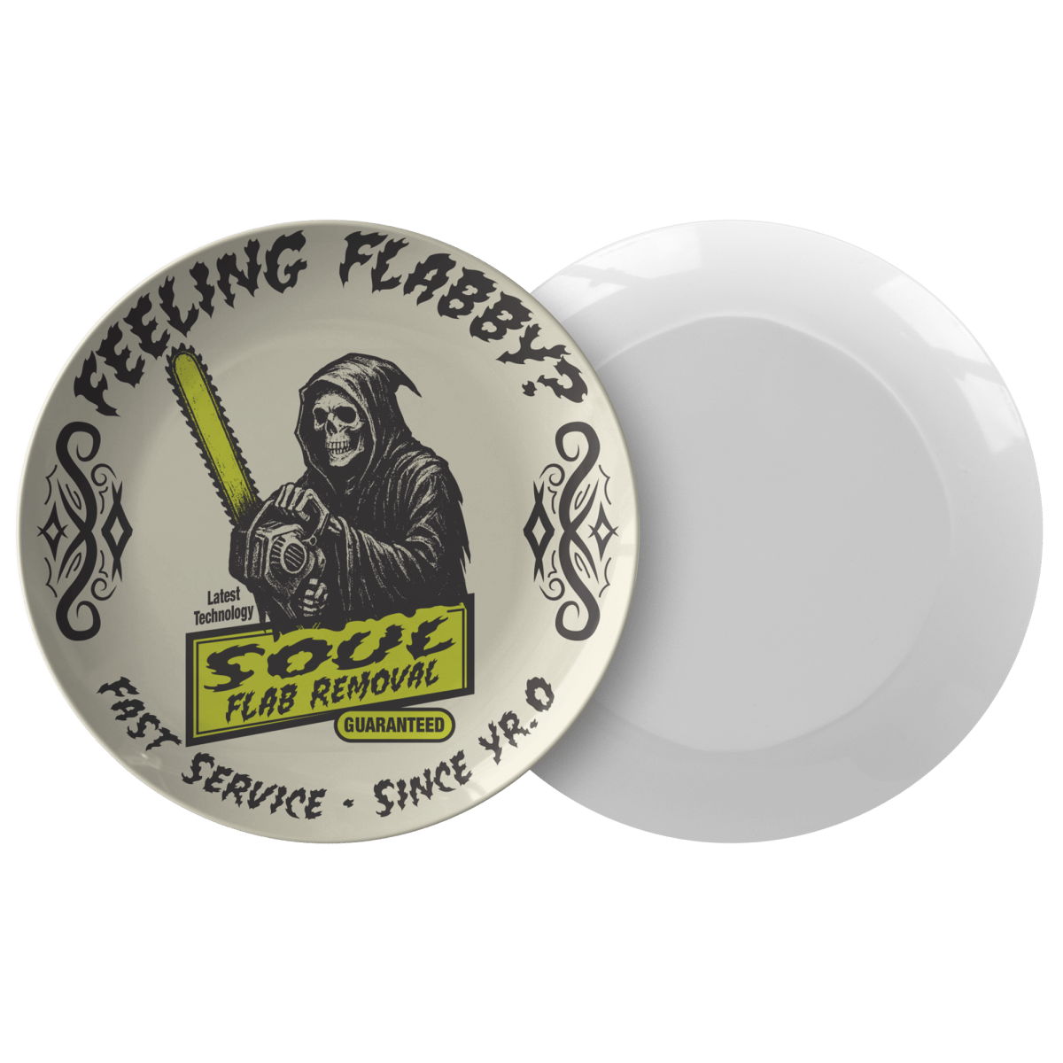 Fitness Gift Lose Weight Poison Plate Funny Soul Flab Fixer Dark Humor Dining and Display