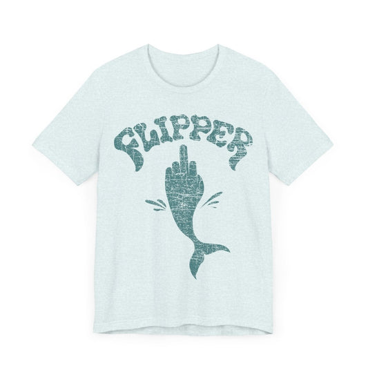 Flipper Premium T-Shirt, Funny, The Bird Finger