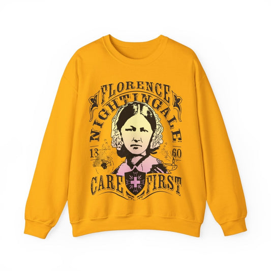 Florence Nightingale Care First Fleece Sweatshirt, Her Gift, Nurse