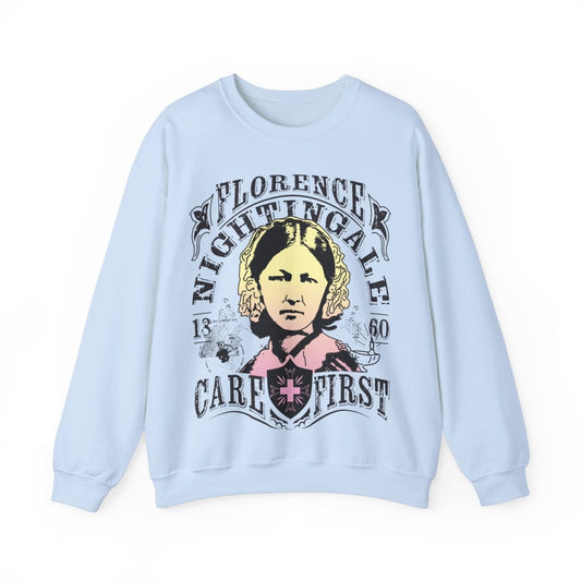 Florence Nightingale Care First Fleece Sweatshirt, Her Gift, Nurse