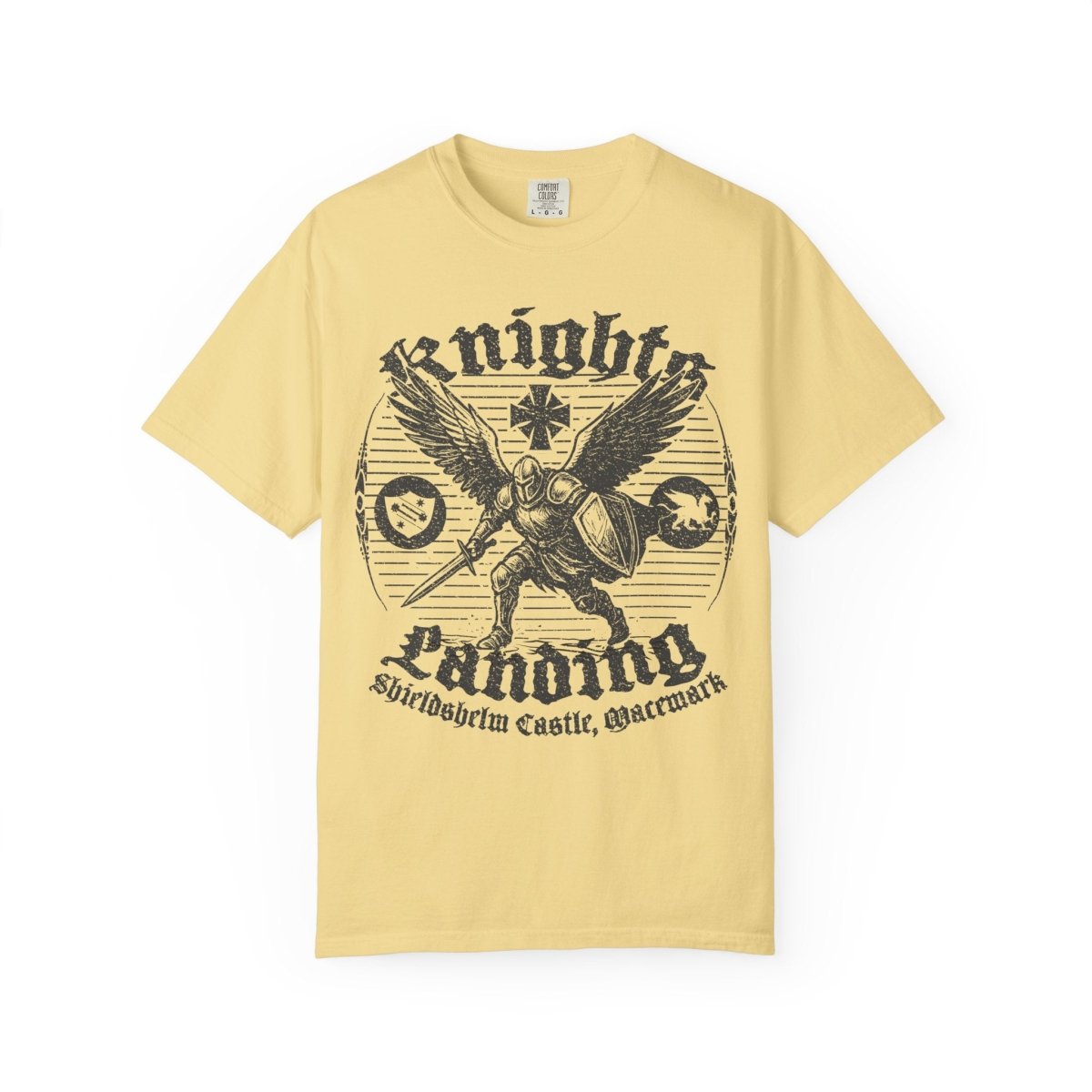 Flying Knights Castle Airport of Macemark Comfort Colors Relaxed Fit Tee