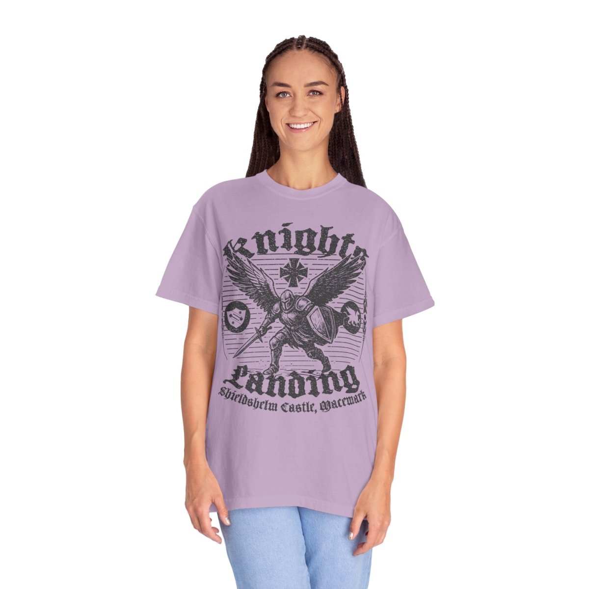 Flying Knights Castle Airport of Macemark Comfort Colors Relaxed Fit Tee