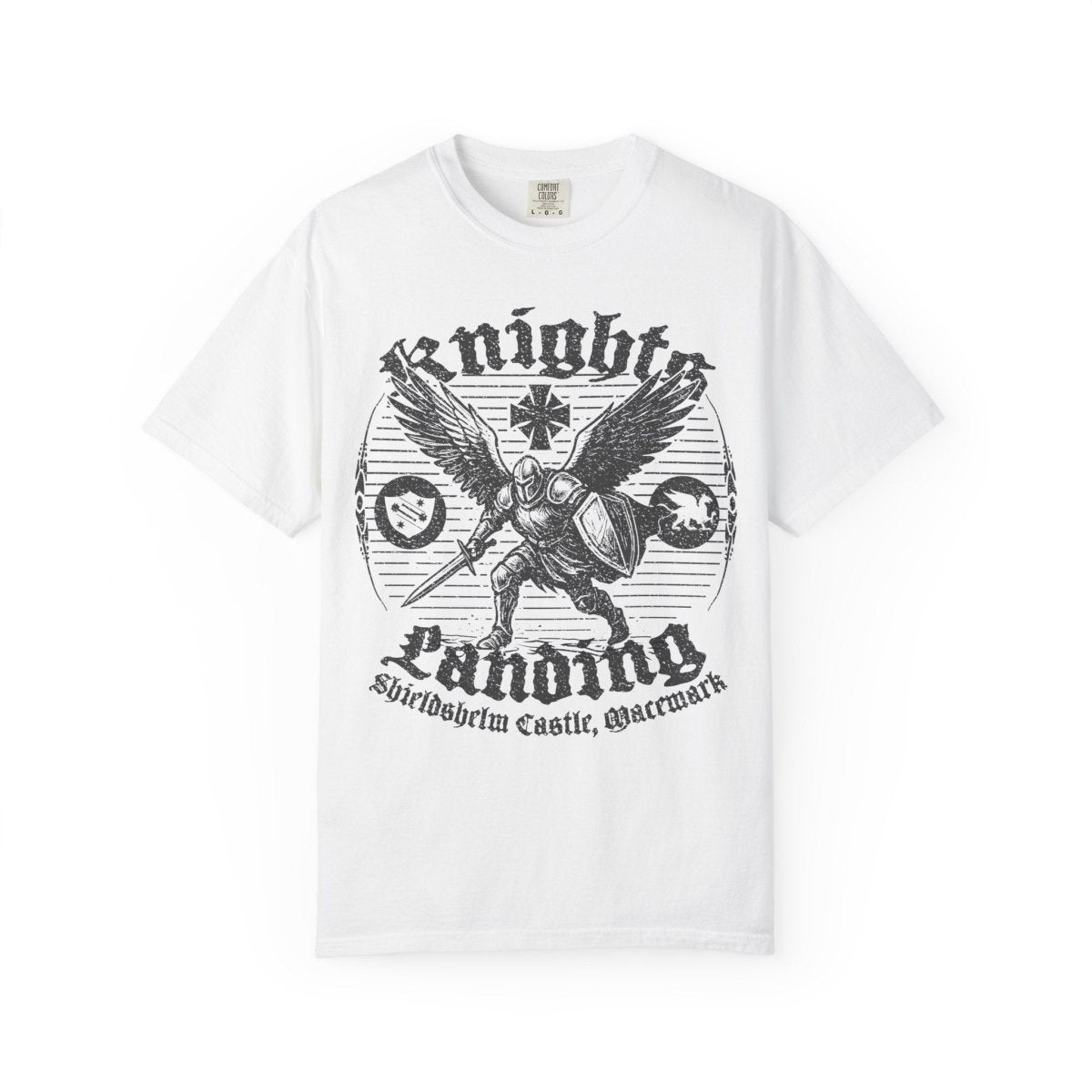 Flying Knights Castle Airport of Macemark Comfort Colors Relaxed Fit Tee