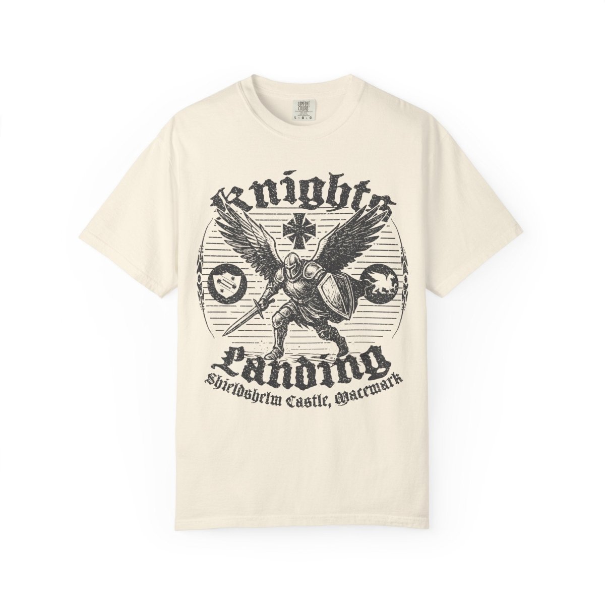 Flying Knights Castle Airport of Macemark Comfort Colors Relaxed Fit Tee