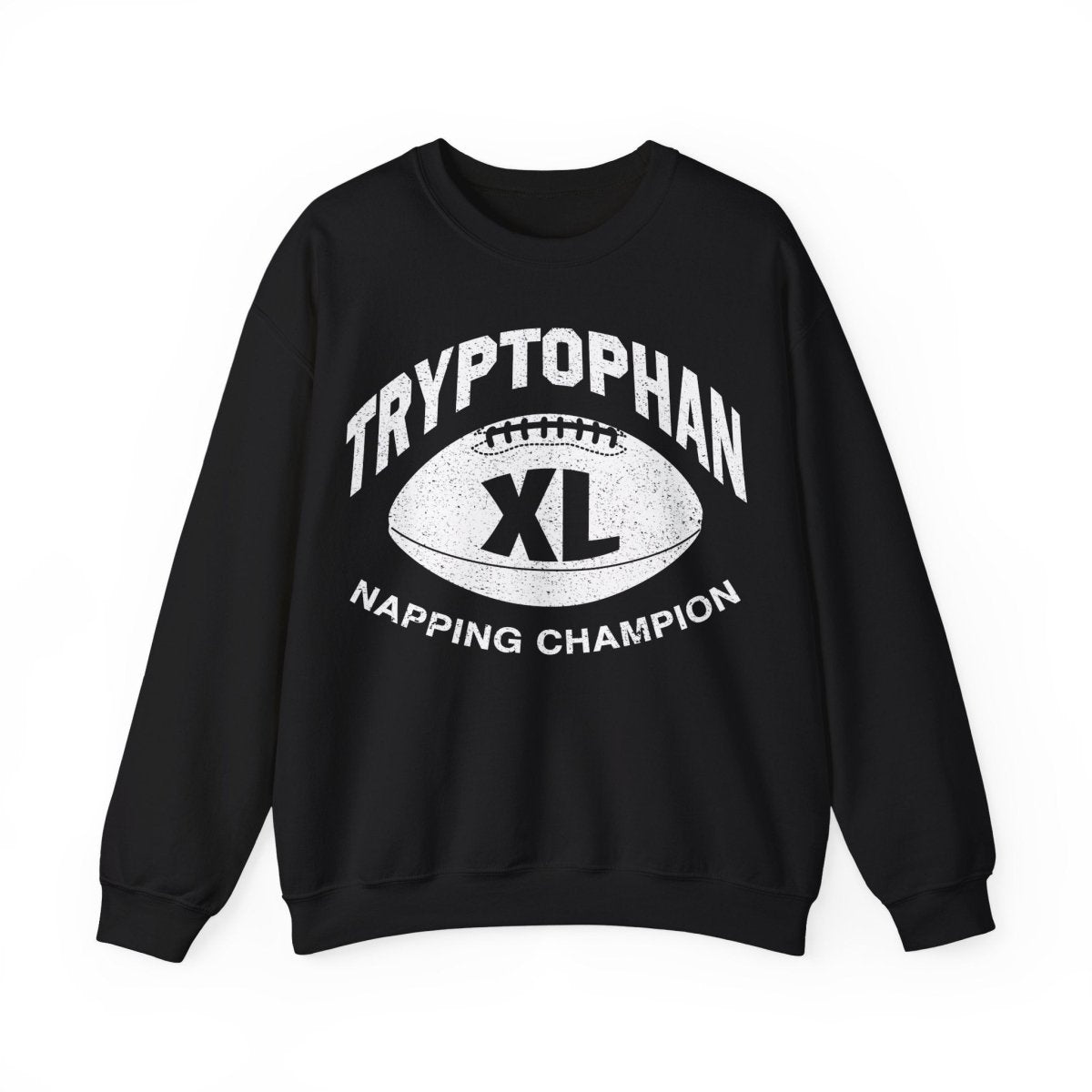 Football Thanksgiving Tryptophan Nap Champ Fleece Sweatshirt, Fall Party
