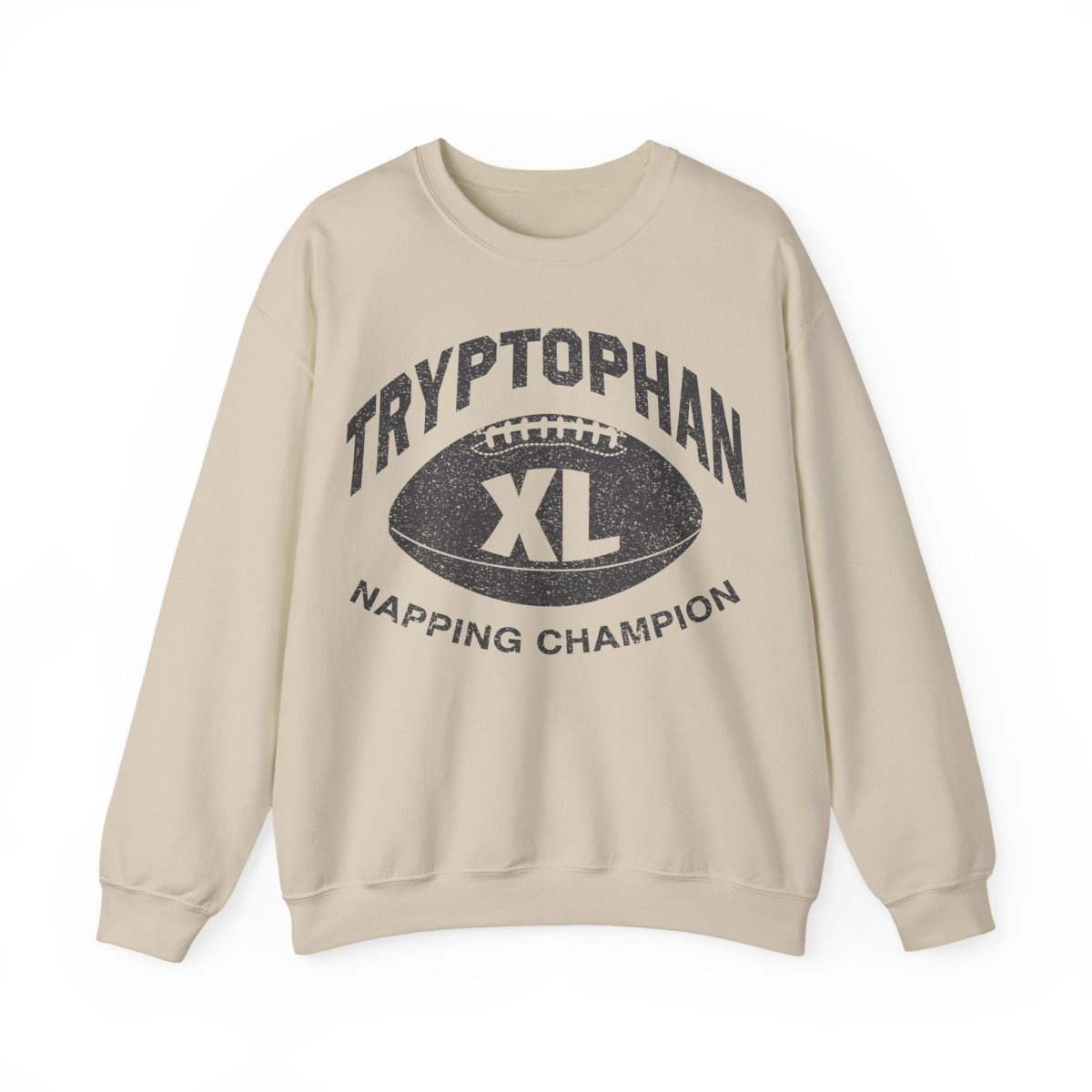 Football Thanksgiving Tryptophan Nap Champ Fleece Sweatshirt, Fall Party