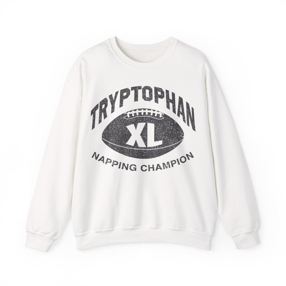 Football Thanksgiving Tryptophan Nap Champ Fleece Sweatshirt, Fall Party