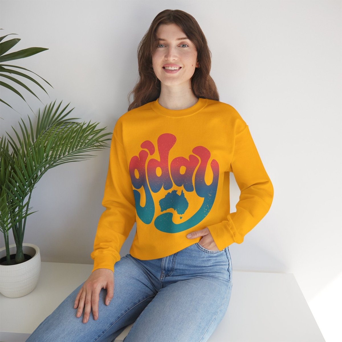 G'day Fleece Sweatshirt, Austrailia, Aussie Gift