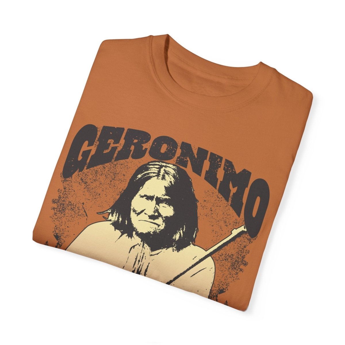 Geronimo Never Quit Comfort Colors Relaxed Fit Tee, 3D