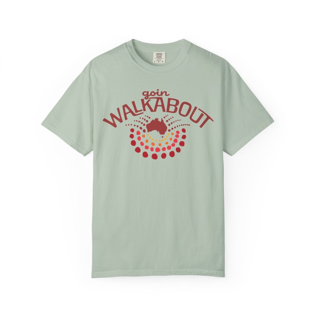 Goin Walkabout Australia Comfort Colors Relaxed Fit Soft Tee Aboriginal Style Graphic