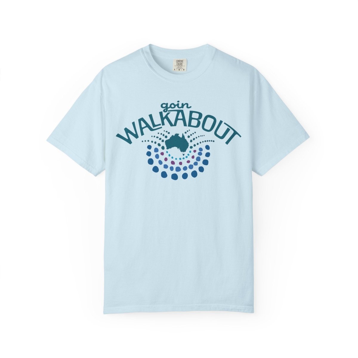 Goin Walkabout Australia Comfort Colors Relaxed Fit Soft Tee Aboriginal Style Graphic