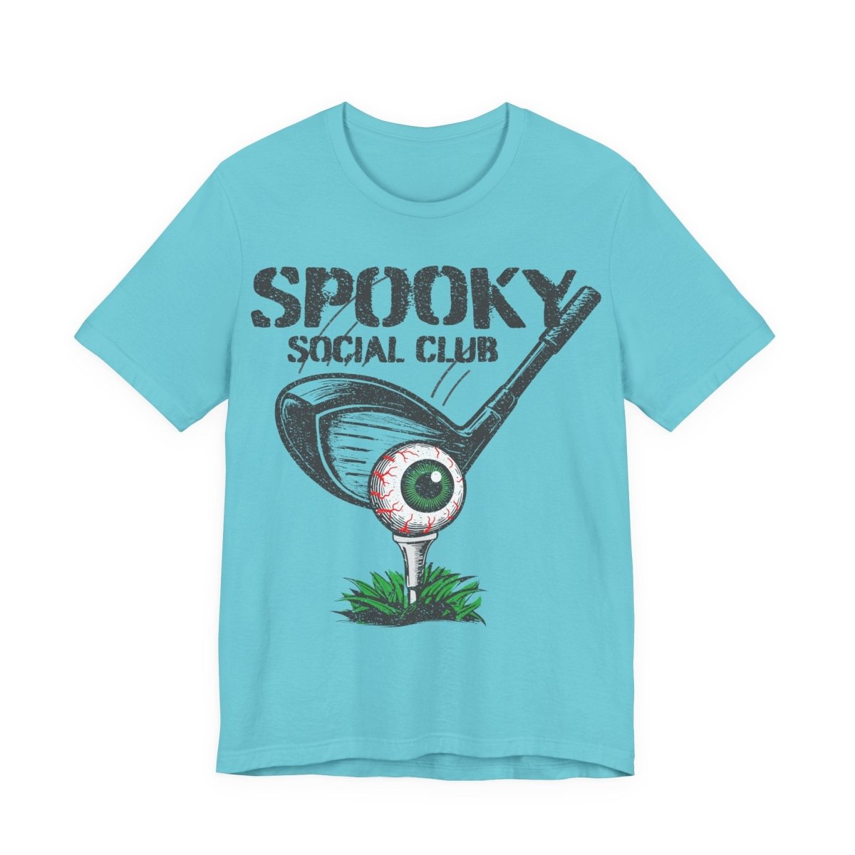 Golf Scary Funny Premium T-Shirt, Crazy Halloween Gothic, Summerween Tee, Spooky Social Club
