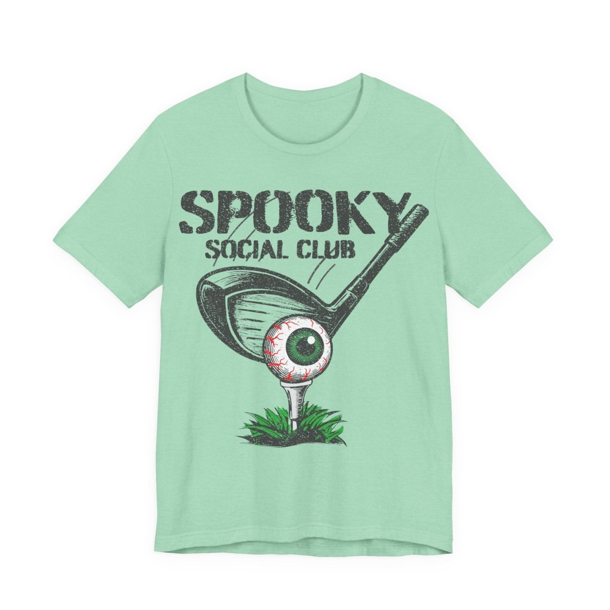Golf Scary Funny Premium T-Shirt, Crazy Halloween Gothic, Summerween Tee, Spooky Social Club