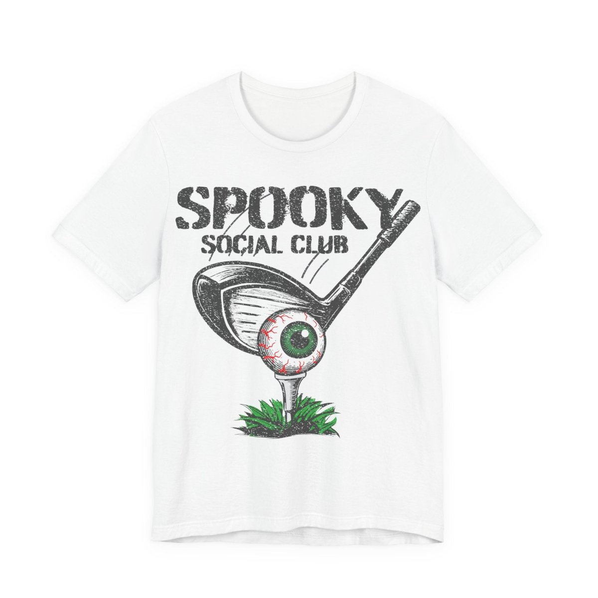 Golf Scary Funny Premium T-Shirt, Crazy Halloween Gothic, Summerween Tee, Spooky Social Club