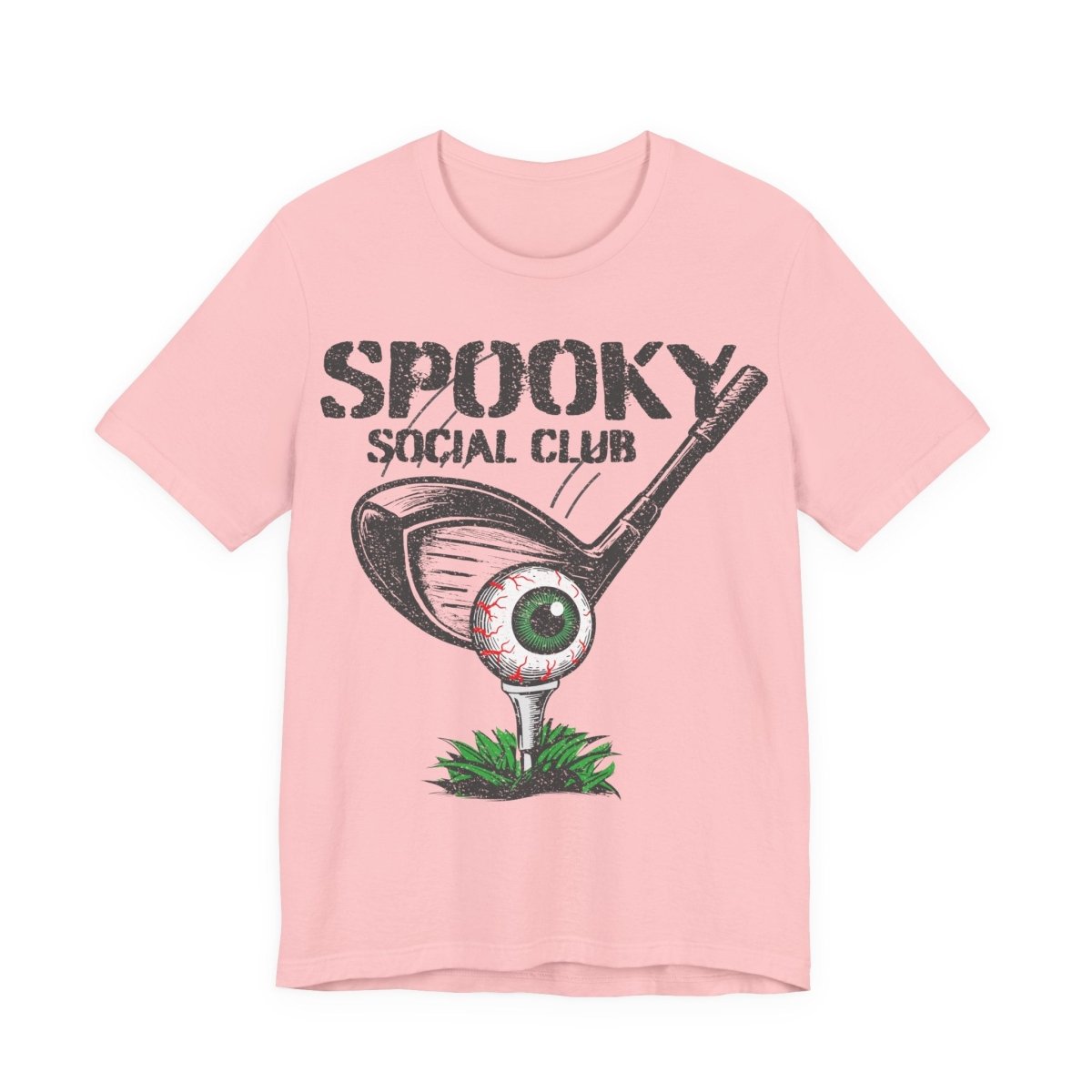 Golf Scary Funny Premium T-Shirt, Crazy Halloween Gothic, Summerween Tee, Spooky Social Club