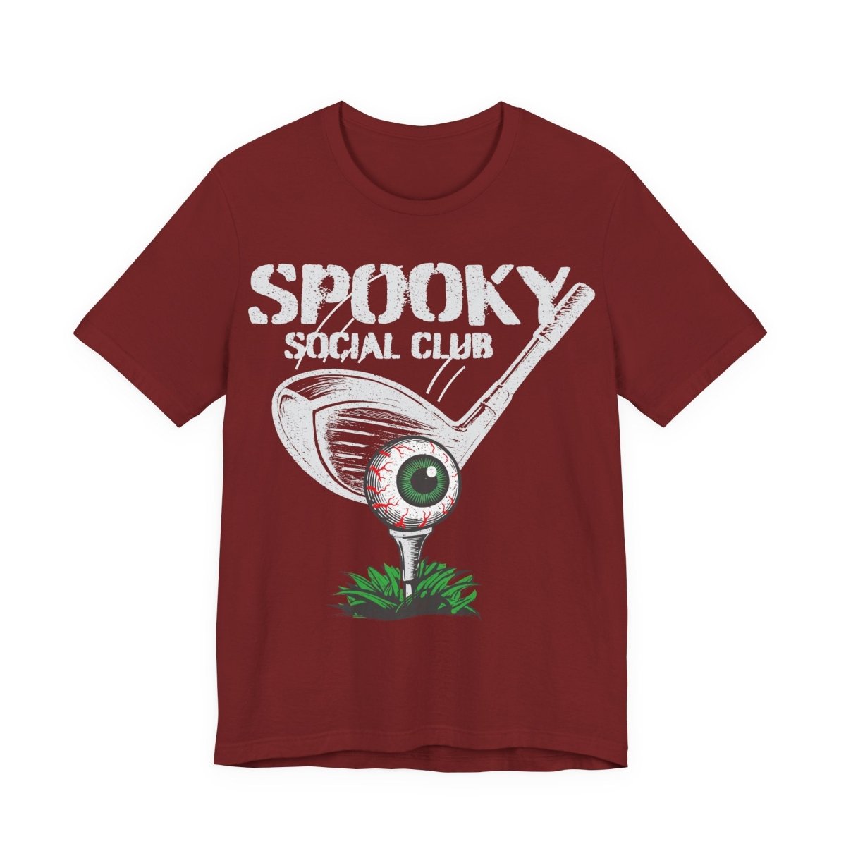 Golf Scary Funny Premium T-Shirt, Crazy Halloween Gothic, Summerween Tee, Spooky Social Club