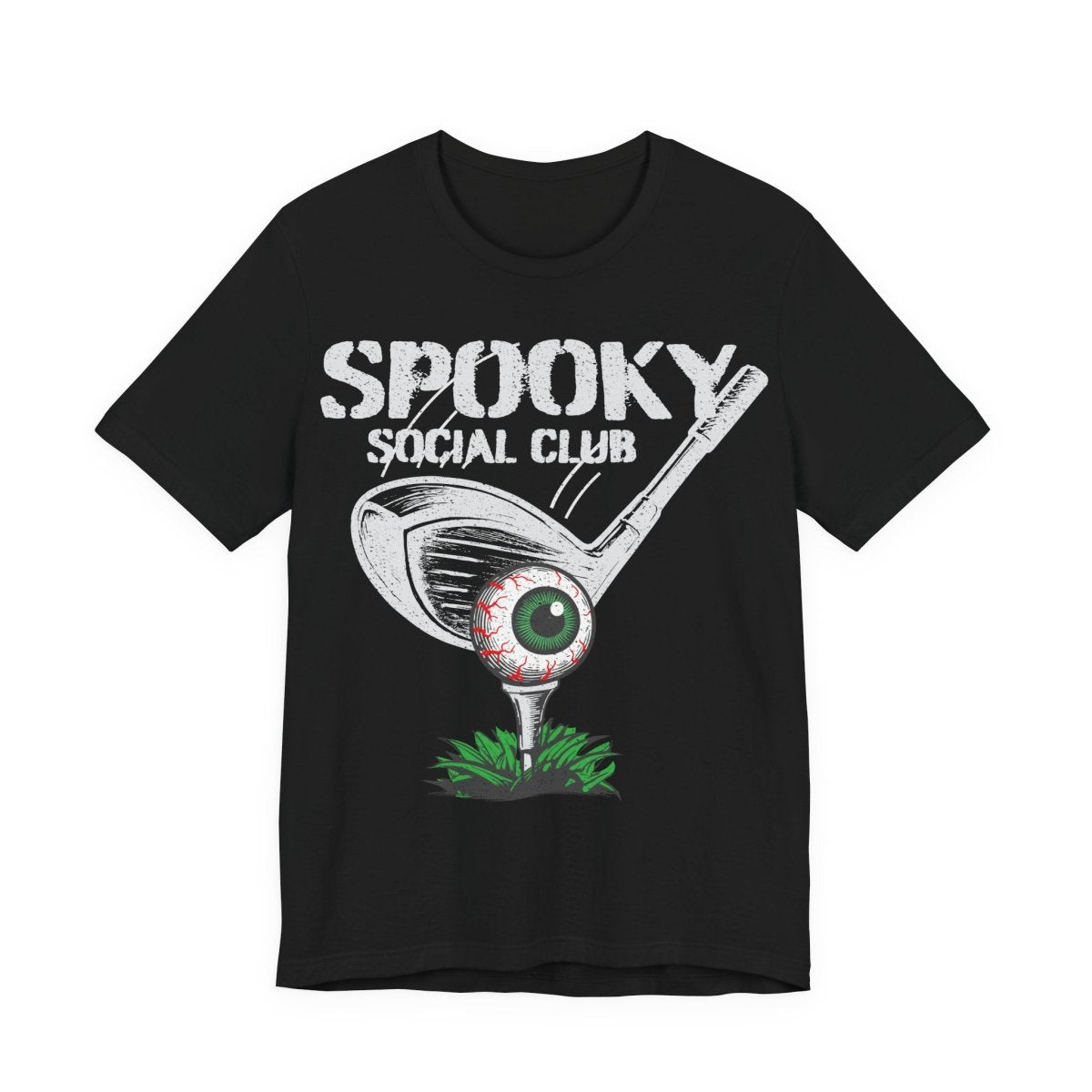 Golf Scary Funny Premium T-Shirt, Crazy Halloween Gothic, Summerween Tee, Spooky Social Club