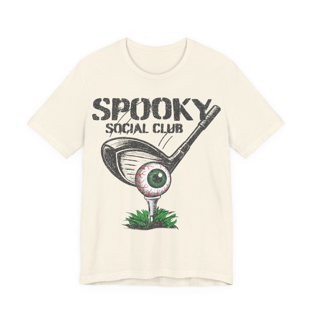 Golf Scary Funny Premium T-Shirt, Crazy Halloween Gothic, Summerween Tee, Spooky Social Club