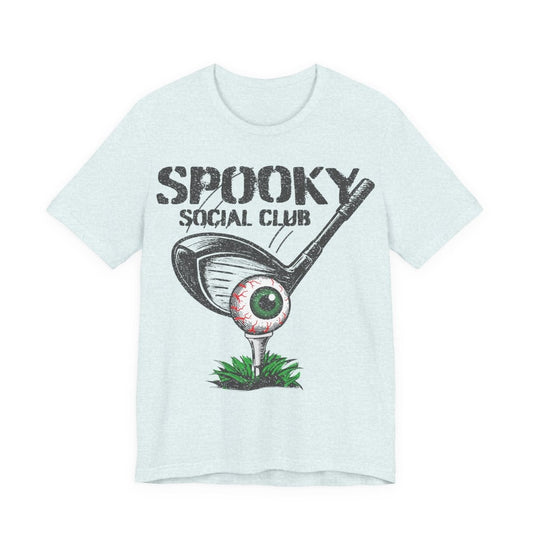 Golf Scary Funny Premium T-Shirt, Crazy Halloween Gothic, Summerween Tee, Spooky Social Club