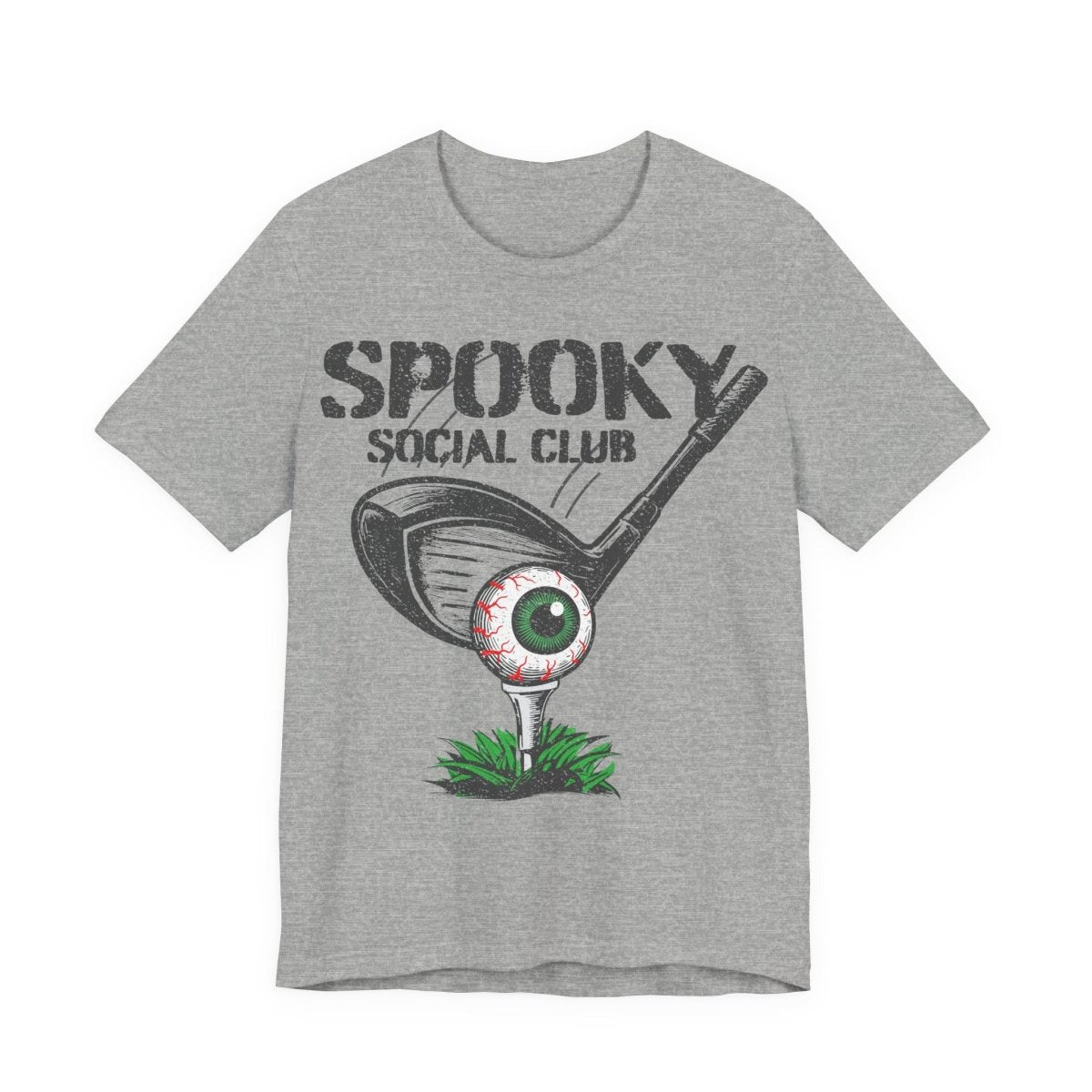 Golf Scary Funny Premium T-Shirt, Crazy Halloween Gothic, Summerween Tee, Spooky Social Club