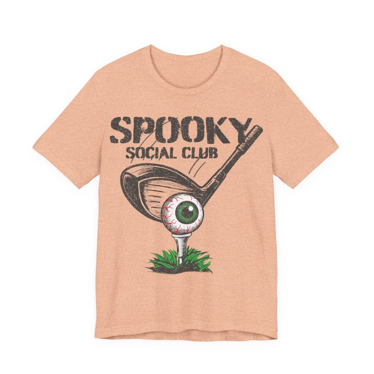 Golf Scary Funny Premium T-Shirt, Crazy Halloween Gothic, Summerween Tee, Spooky Social Club