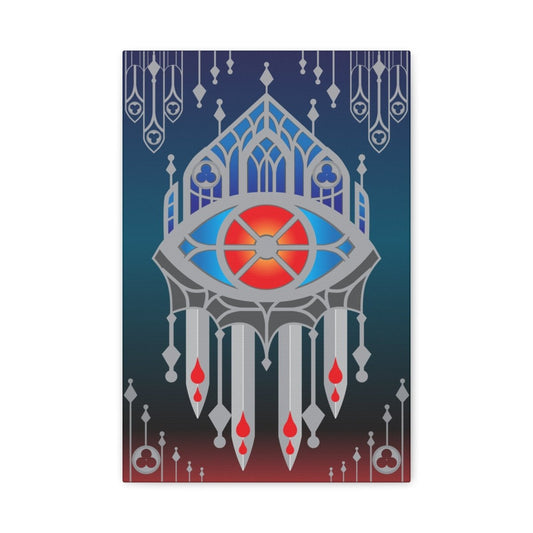 Gothic All Seeing Eye Canvas Wrap Wall Art, 1.25" Deep