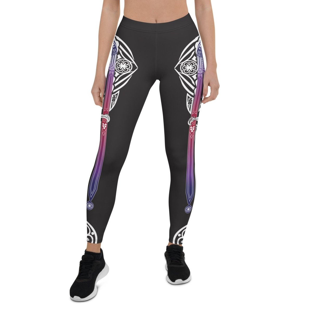 Gothic Cathedral of the Sword Premium Leggings, Bring The Villagers Into Submission