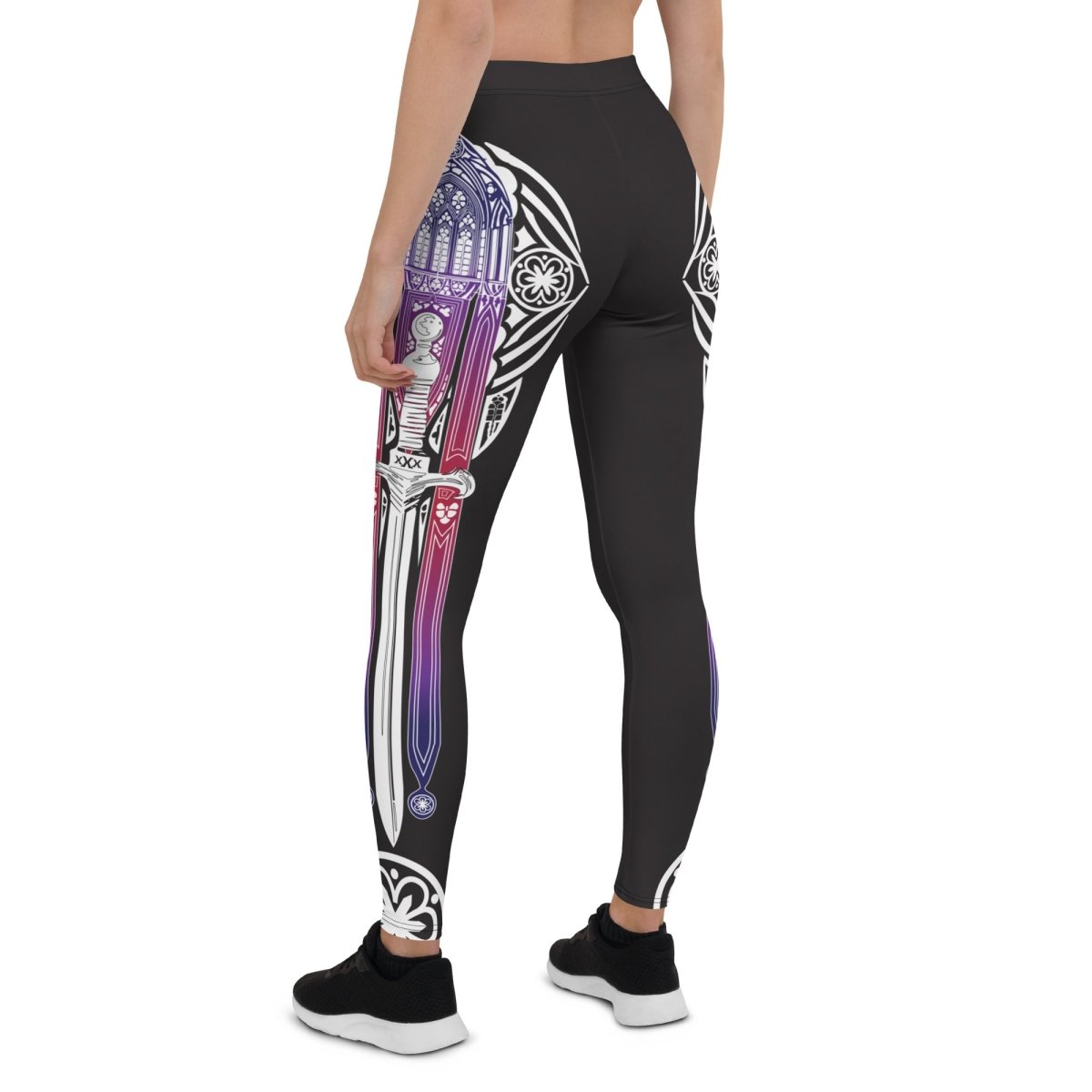 Gothic Cathedral of the Sword Premium Leggings, Bring The Villagers Into Submission