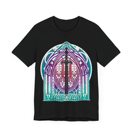 Gothic Cathedral Of The Sword Premium T-Shirt, All villagers will now submit