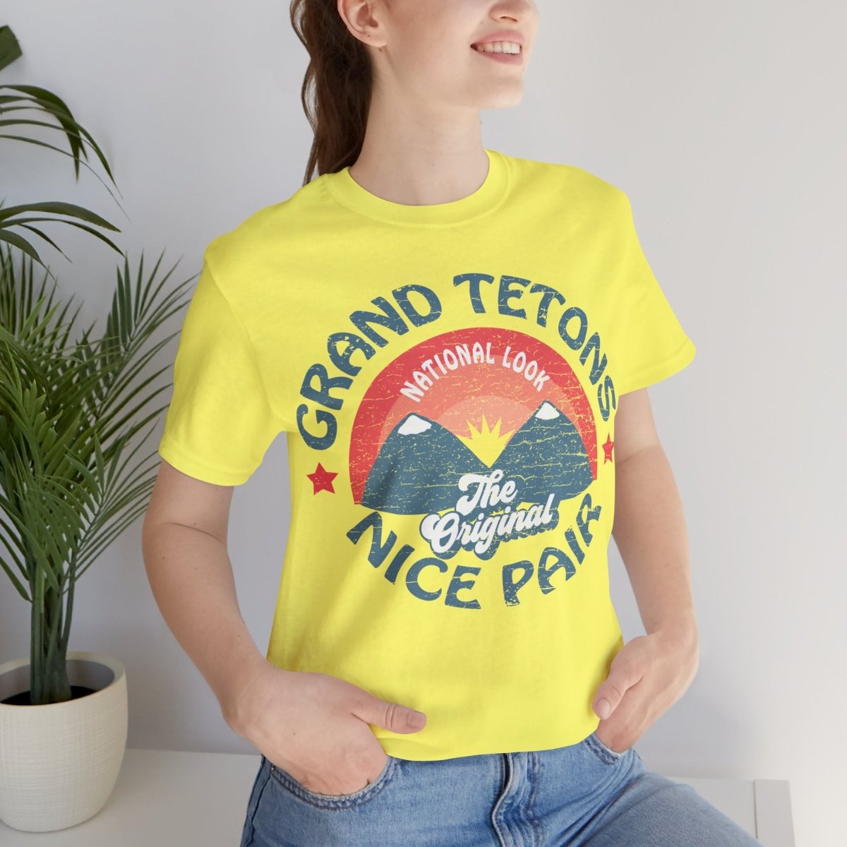 Grand Tetons Premium T-Shirt, National Look, Nice Pair
