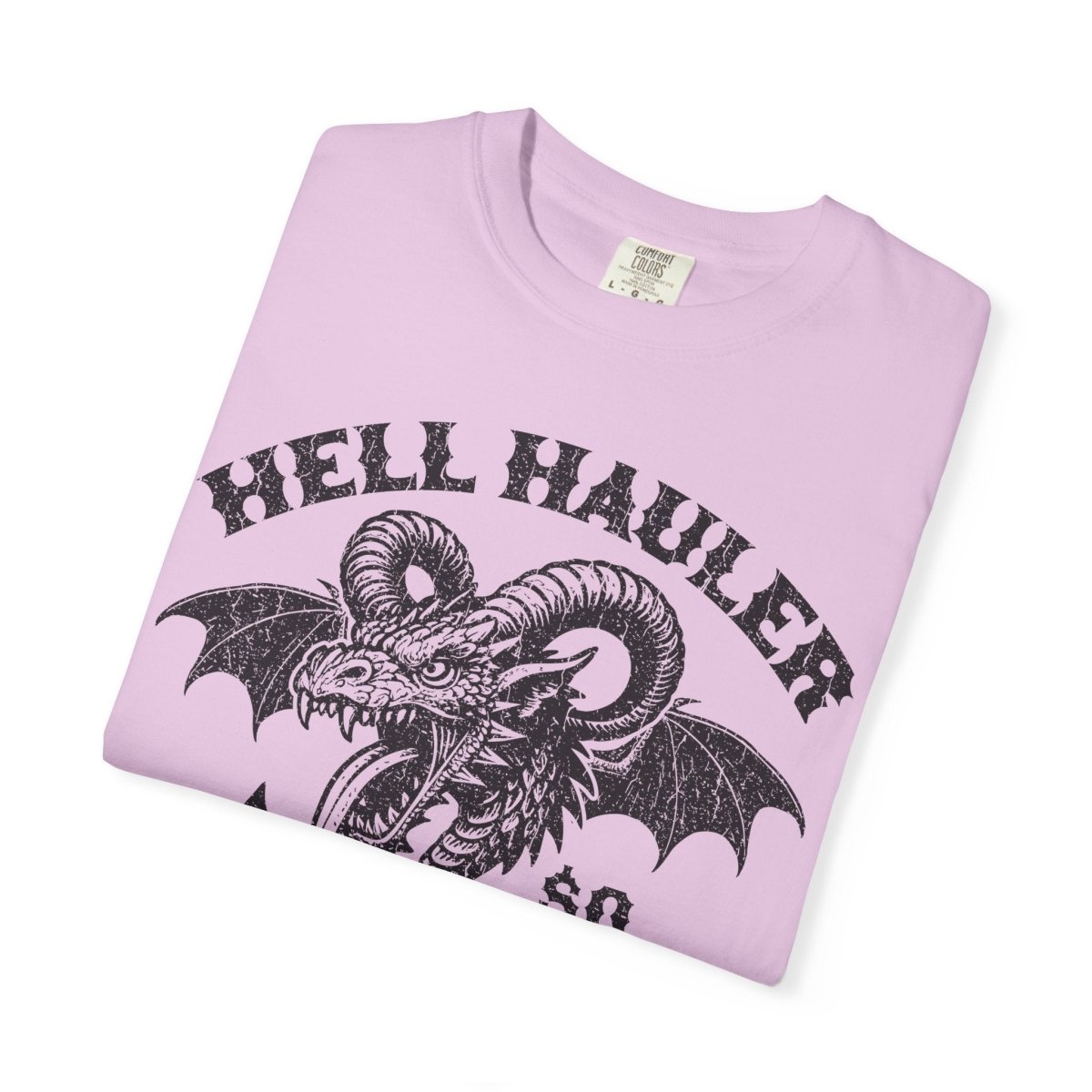 Hell Hauler Dragon Trip Comfort Colors Relaxed Fit Heavy Soft Funny, Creepy Heavy Metal Halloween Scary Style