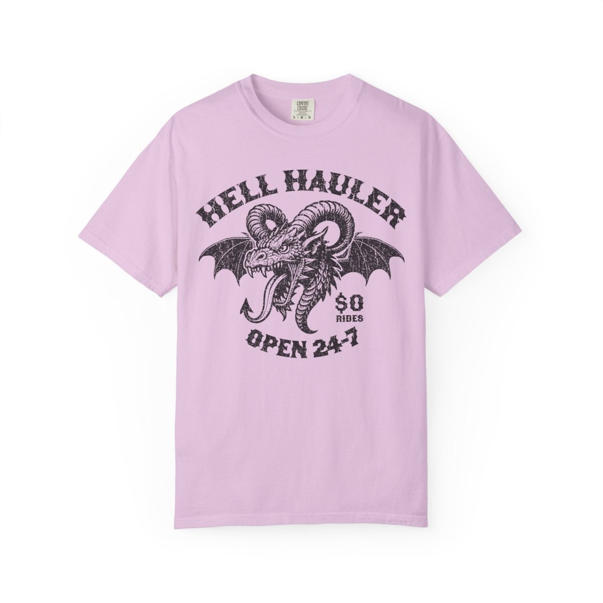 Hell Hauler Dragon Trip Comfort Colors Relaxed Fit Heavy Soft Funny, Creepy Heavy Metal Halloween Scary Style