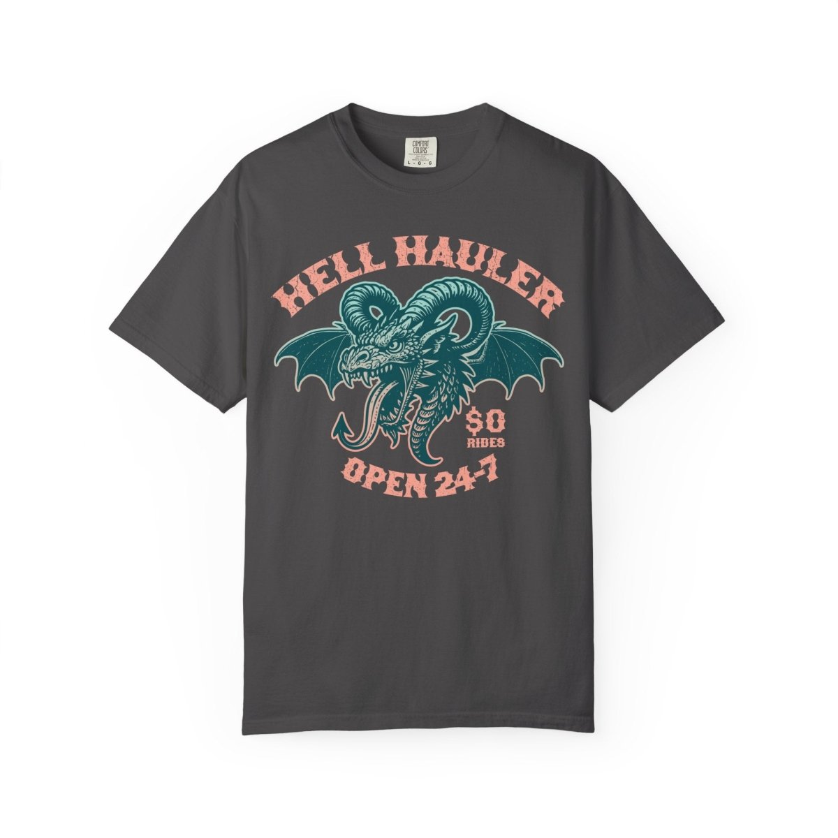 Hell Hauler Dragon Trip Comfort Colors Relaxed Fit Heavy Soft Funny, Creepy Heavy Metal Halloween Scary Style