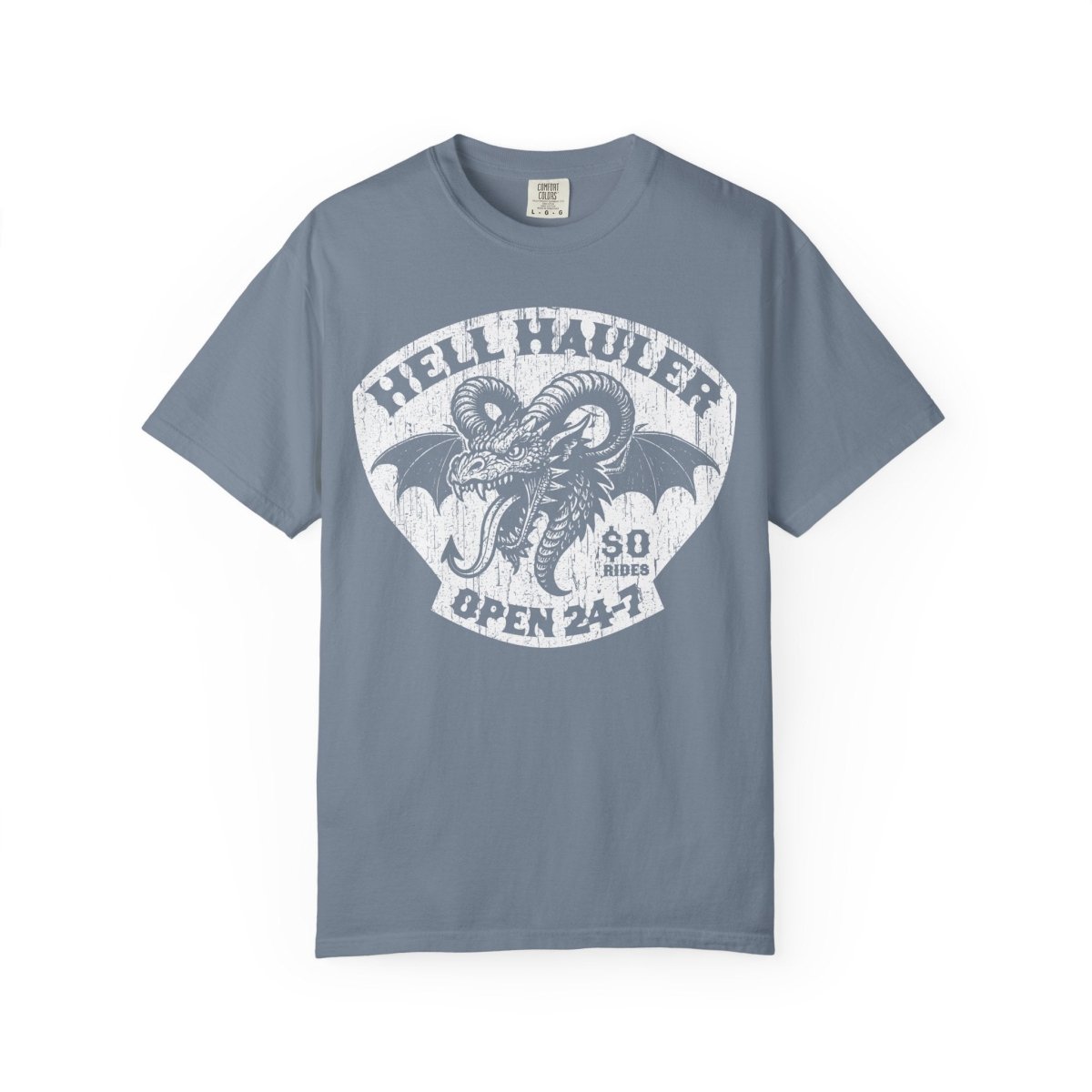Hell Hauler Dragon Trip Comfort Colors Relaxed Fit Heavy Soft Funny, Creepy Heavy Metal Halloween Scary Style