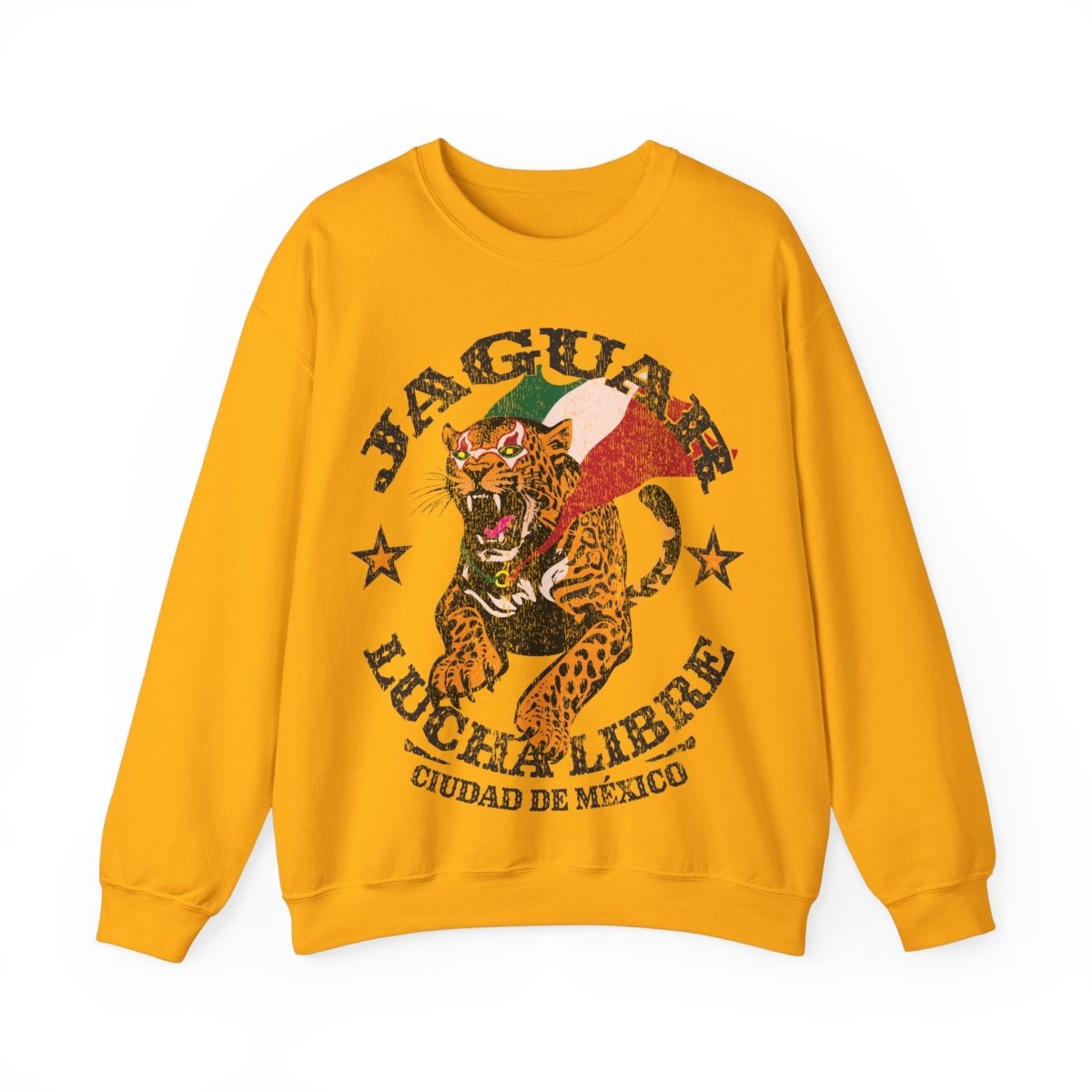 Jaguar Lucha Libre Fleece Sweatshirt, Mexico City Wrestling