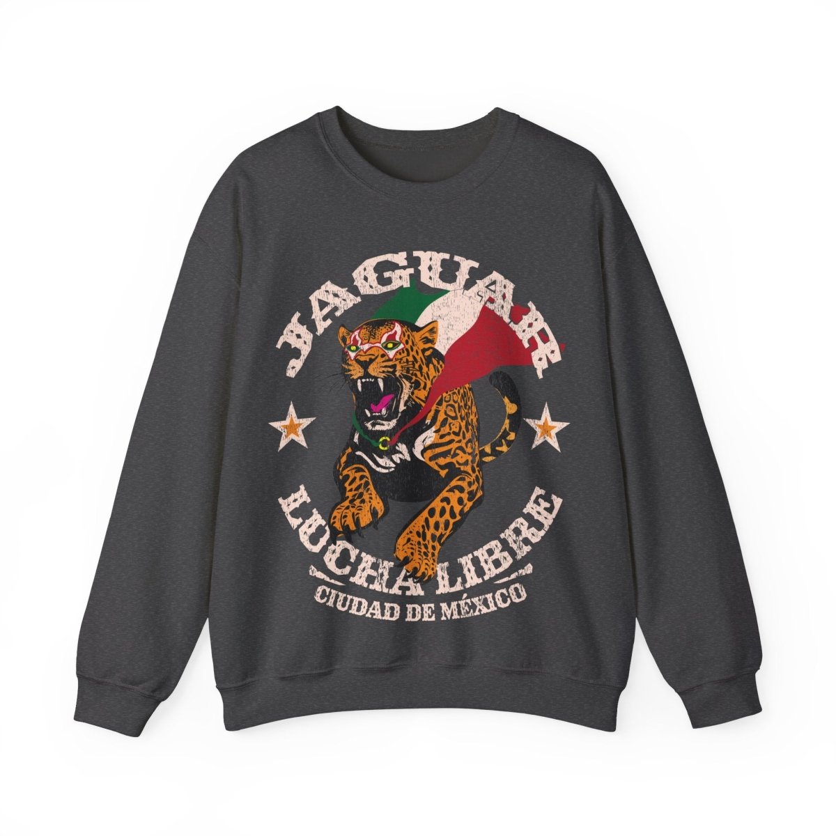 Jaguar Lucha Libre Fleece Sweatshirt, Mexico City Wrestling