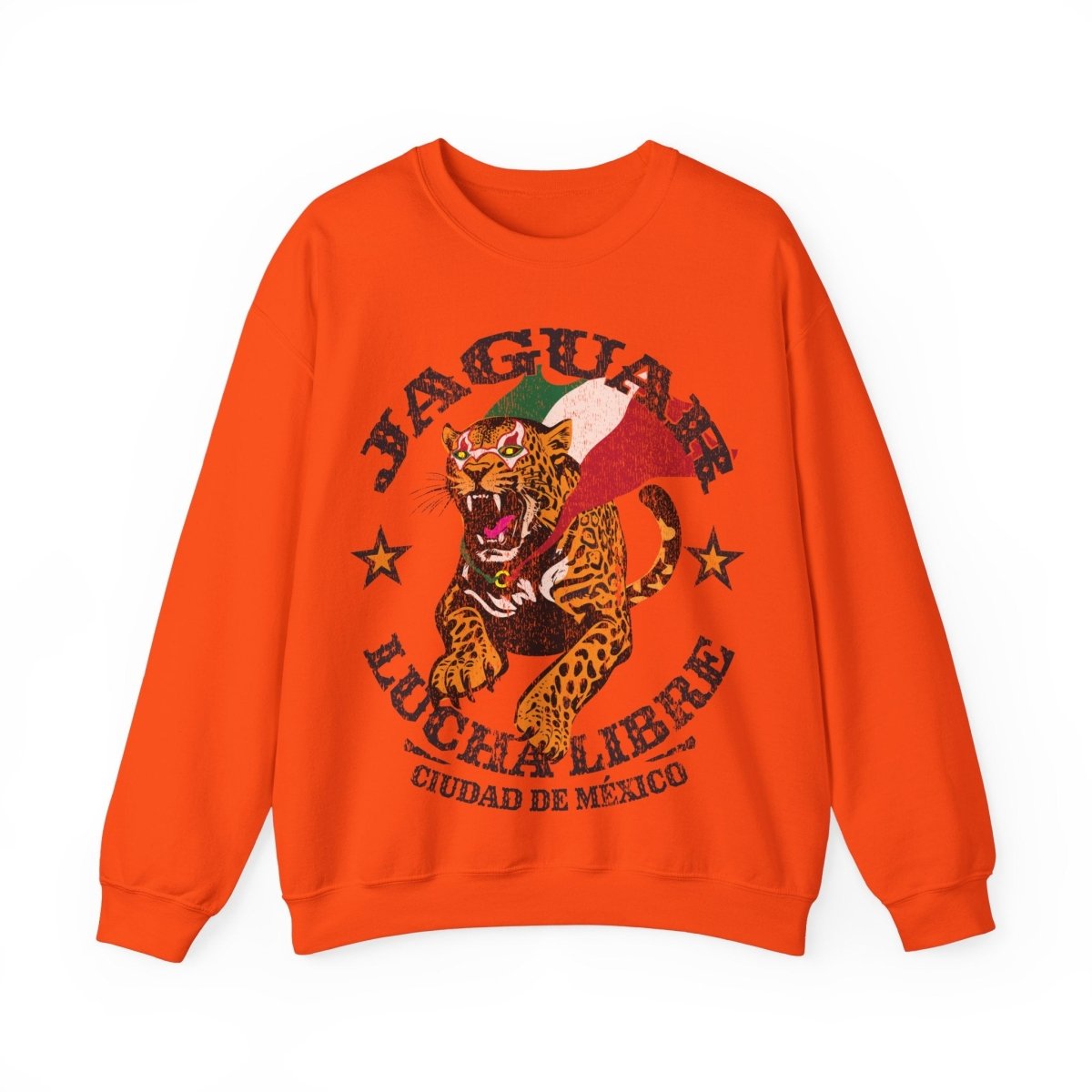 Jaguar Lucha Libre Fleece Sweatshirt, Mexico City Wrestling