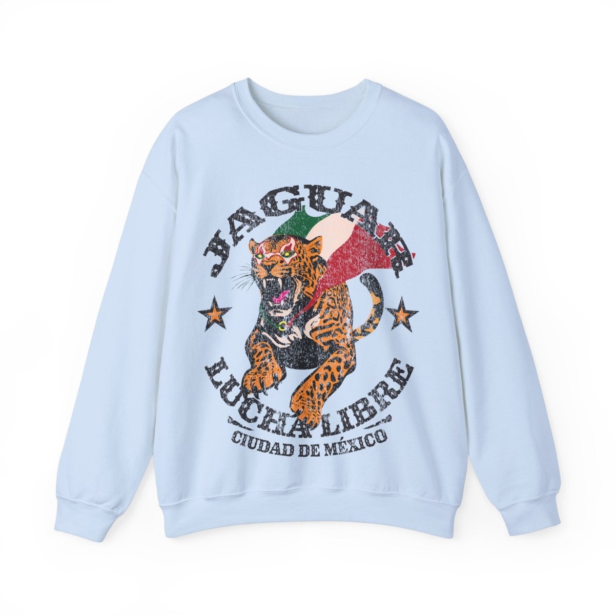 Jaguar Lucha Libre Fleece Sweatshirt, Mexico City Wrestling