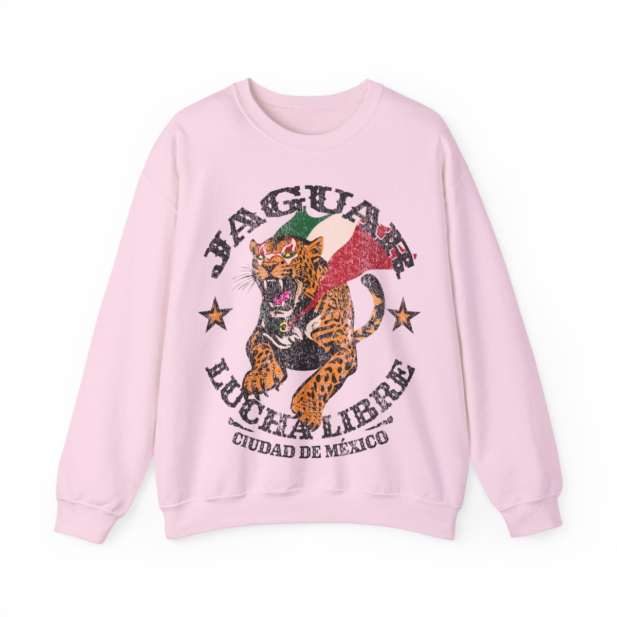 Jaguar Lucha Libre Fleece Sweatshirt, Mexico City Wrestling