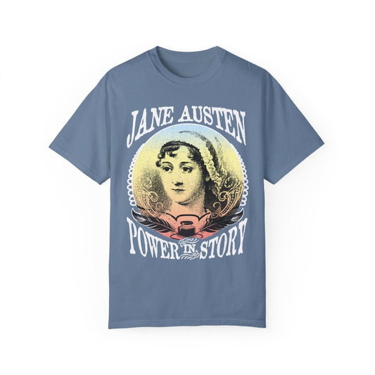 Jane Austen Power In Story Comfort Colors Relaxed Fit Softy Tee, Her Gift