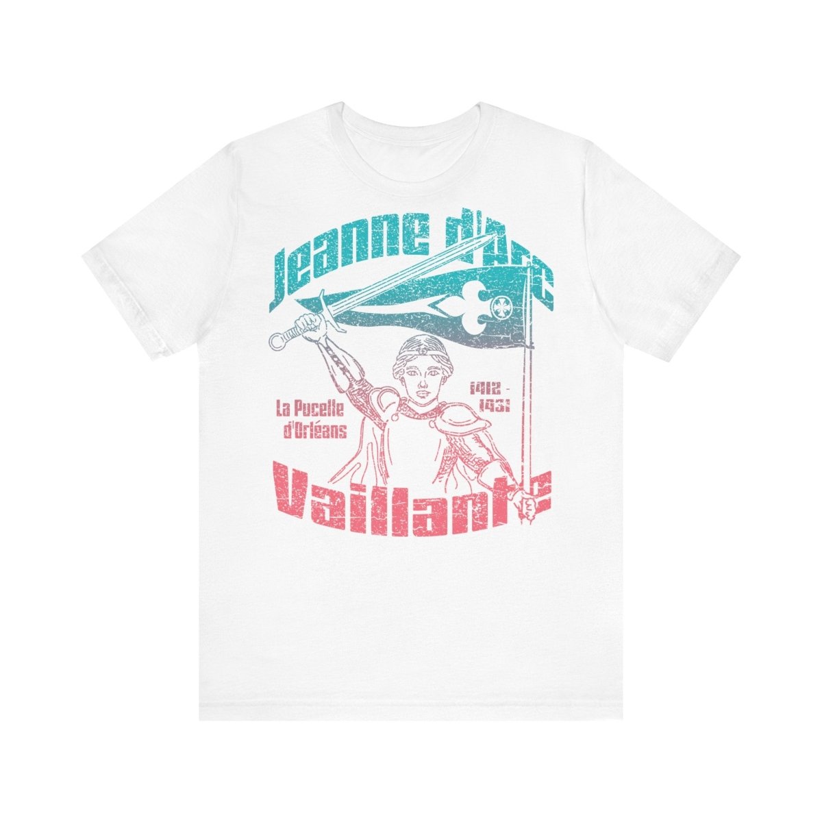 Jeanne d'Arc Vaillante Premium T-shirt, Inspire Her Gift, Transcend Limits