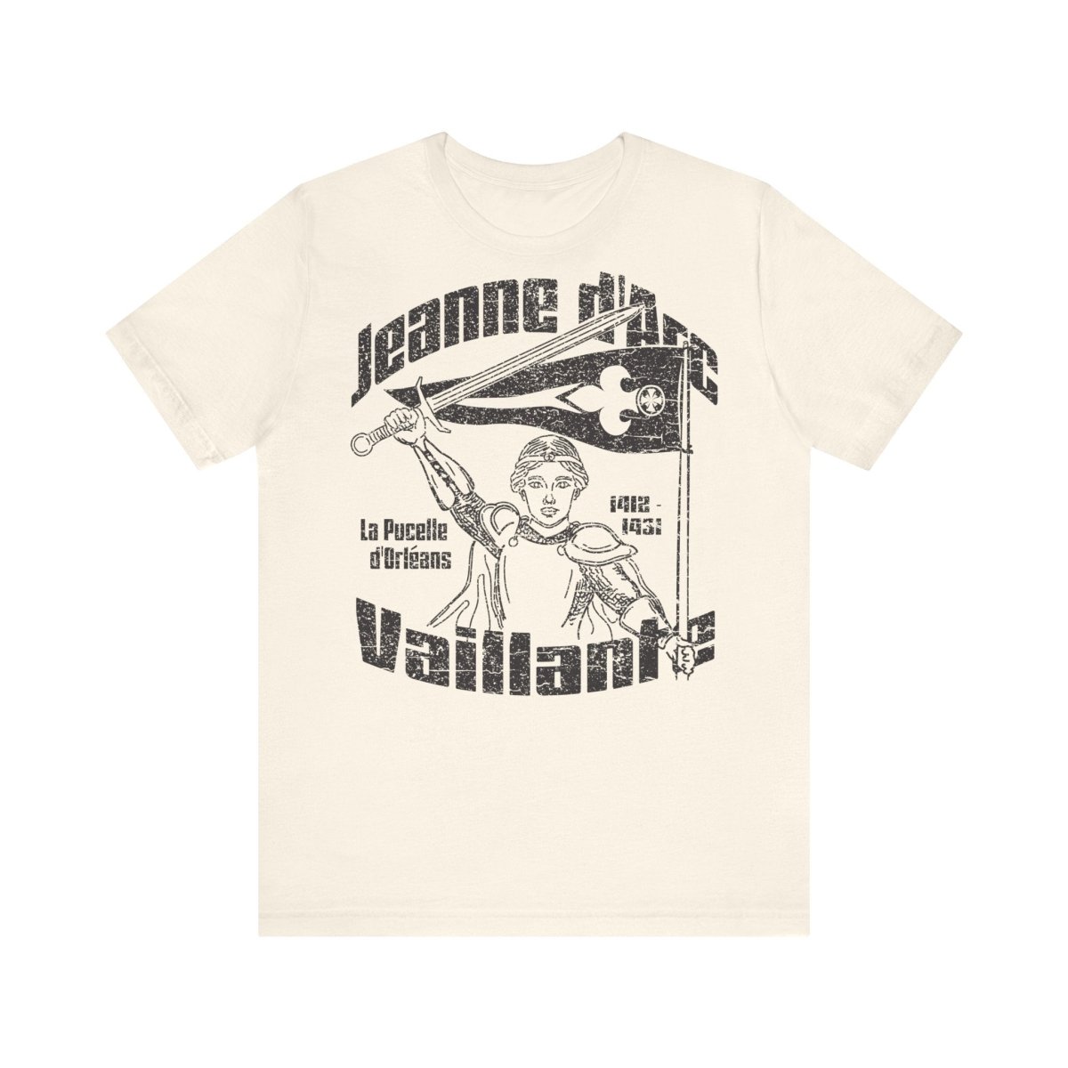 Jeanne d'Arc Vaillante Premium T-shirt, Inspire Her Gift, Transcend Limits