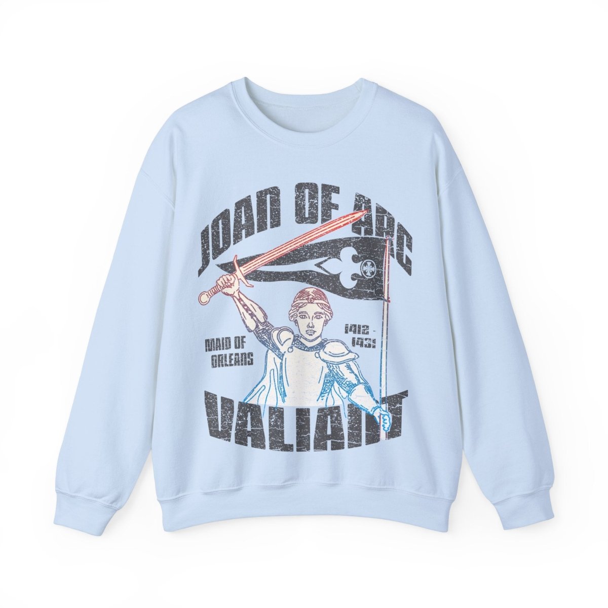 Joan of Arc Valiant Fleece Sweatshirt, Her Gift, Inspire Leadership