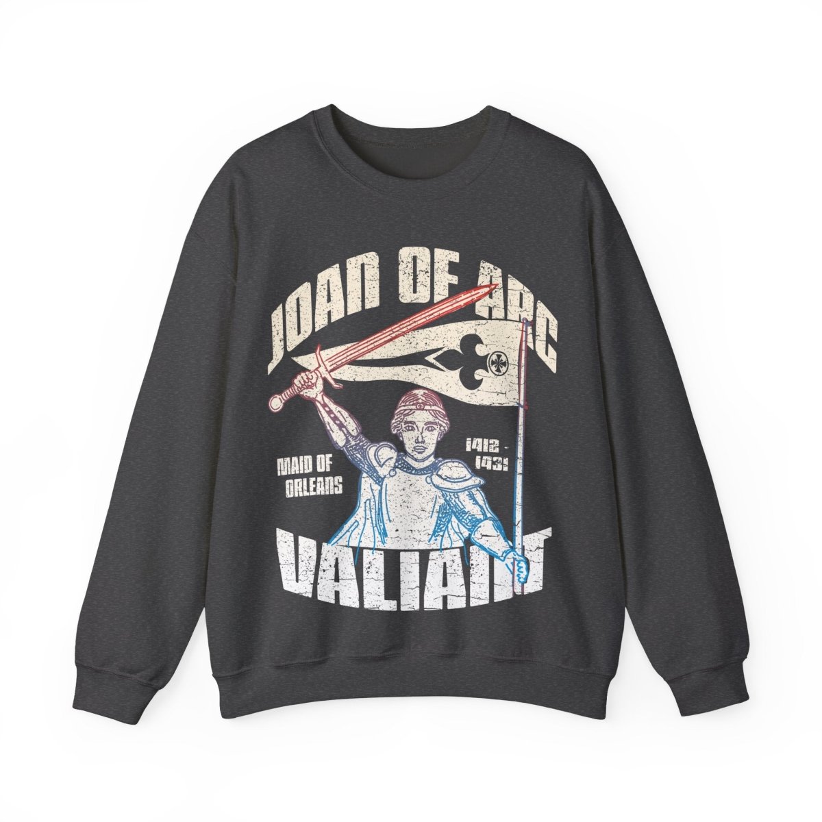 Joan of Arc Valiant Fleece Sweatshirt, Her Gift, Inspire Leadership