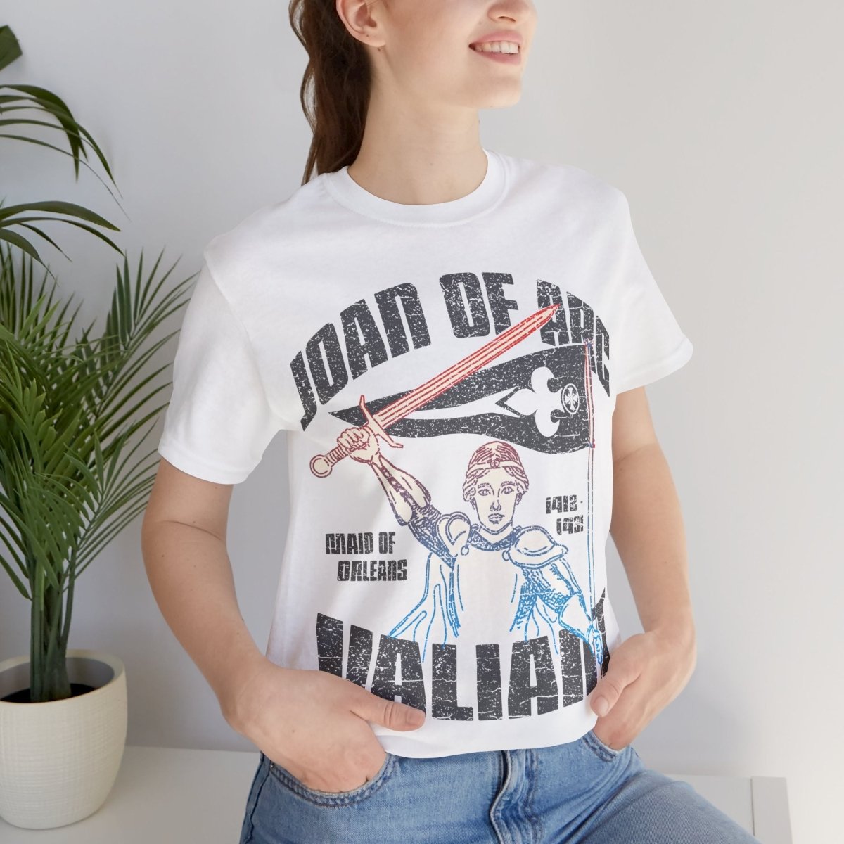 Joan of Arc Valiant Premium T-Shirt, Hero of France, Transcend Convention Inspiration