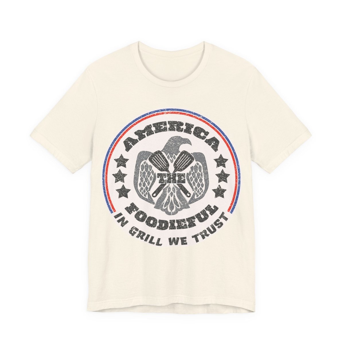July 4th Grill Foodie Funny Premium T-Shirt, In Grill We Trust, America The Foodieful