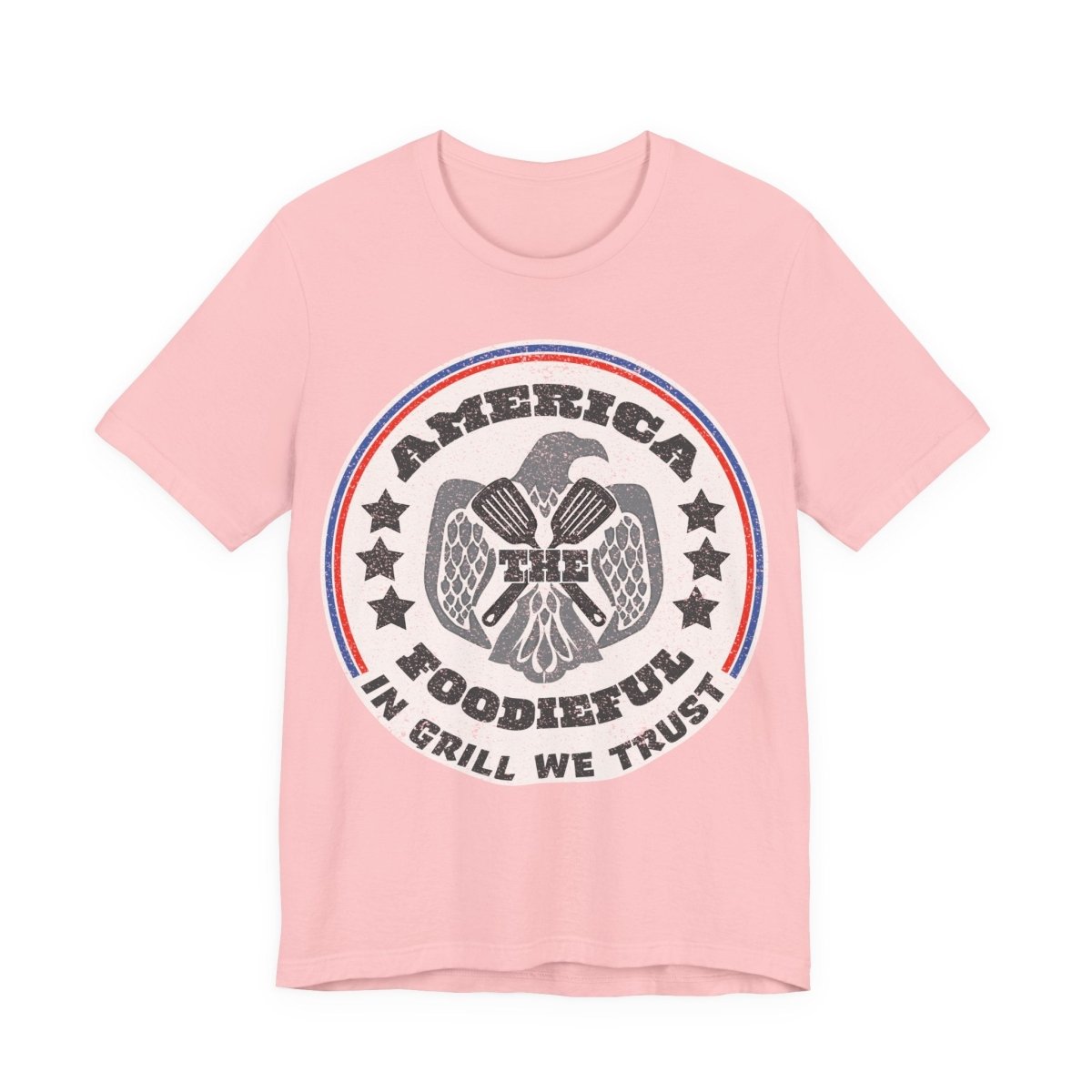 July 4th Grill Foodie Funny Premium T-Shirt, In Grill We Trust, America The Foodieful