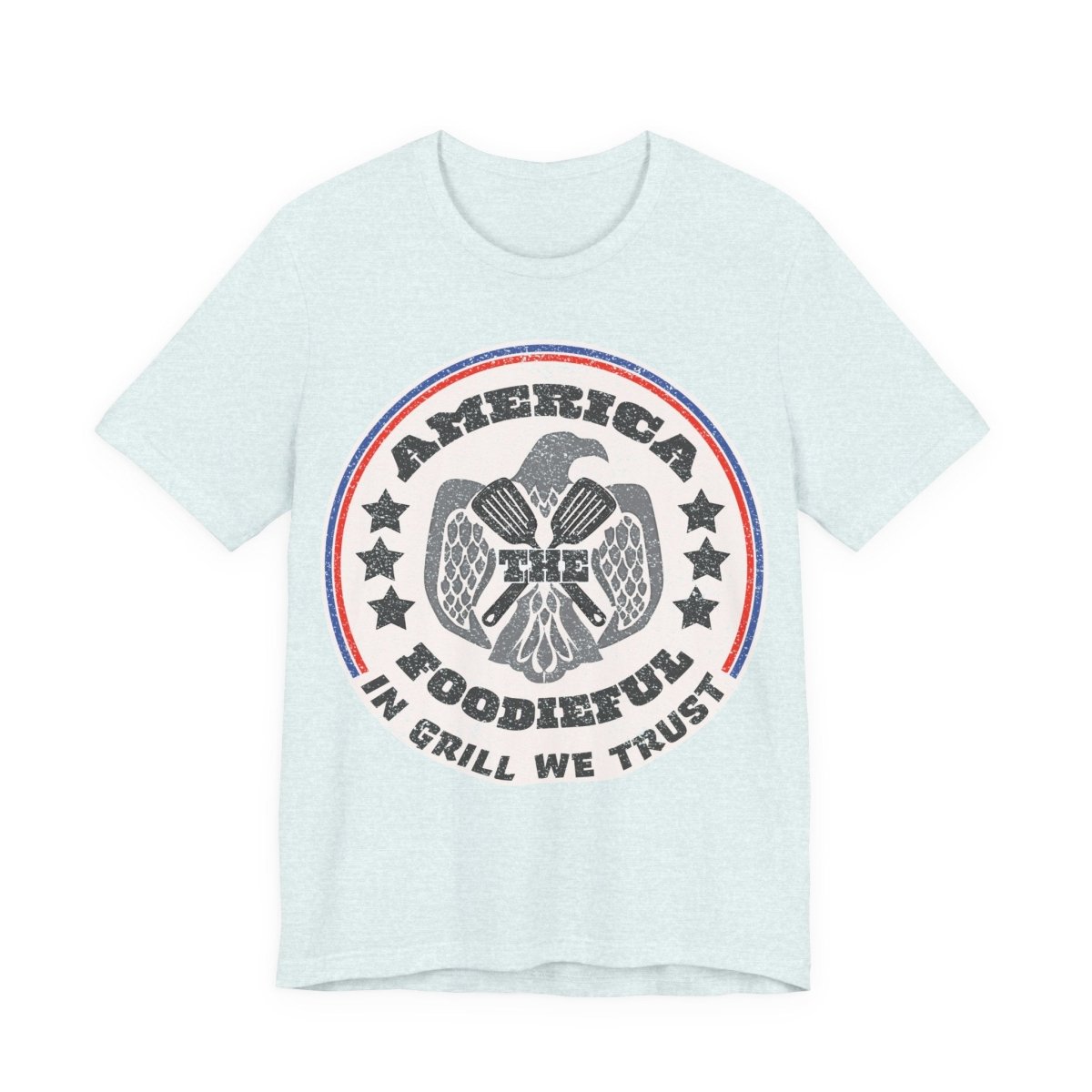 July 4th Grill Foodie Funny Premium T-Shirt, In Grill We Trust, America The Foodieful